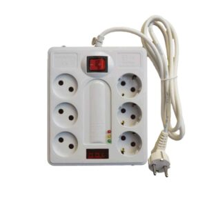 محافظ چند راهی برق 6 خانه پارت الکتریک PE2160 با کابل ۱٫۸ متری