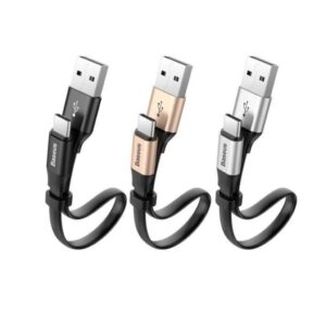کابل تبدیل 23 سانتیمتر USB به lightning باسئوس Baseus Nimble