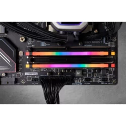 رم دسکتاپ DDR4 دو کاناله 3200 مگاهرتز CL16 کورسیر مدل VENGEANCE RGB PRO ظرفیت 32 گیگابایت