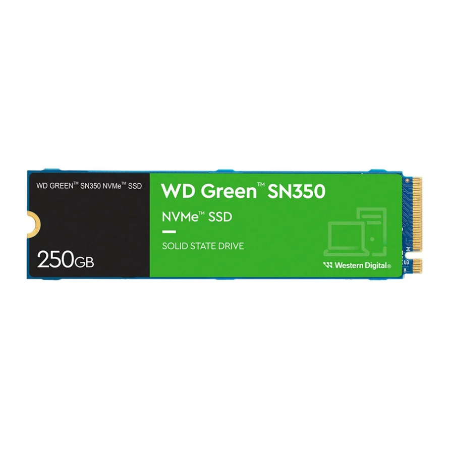 هارد SSD اینترنال Western Digital Green SN350 M.2 2280 NVMe ظرفیت 250 گیگابایت