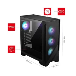 کیس کامپیوتر ام اس آی مدل MSI MAG FORGE 320R AIRFLOW