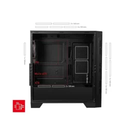 کیس کامپیوتر ام اس آی مدل MSI MAG FORGE 320R AIRFLOW