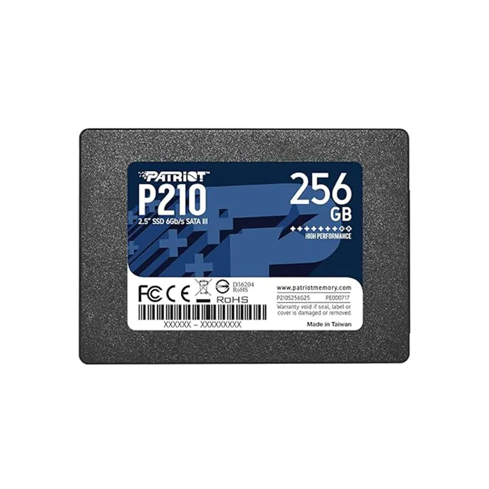 اس اس دی اینترنال پتریوت مدل Patriot P210 SATA 3 SSD ظرفیت 256 گیگابایت