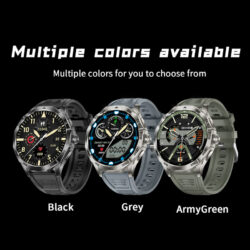 ساعت هوشمند 1.85 اینچی کربی مدل SATURN به همراه بند سیلیکونی