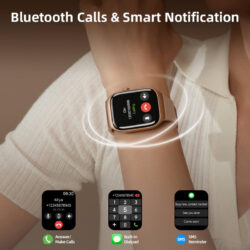 ساعت هوشمند میبرو مدل T2 دارای قابلیت های قابلیت مکالمه از طریق بلوتوث بند چرم