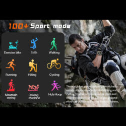 ساعت هوشمند 1.85 اینچی کربی مدل SATURN به همراه بند سیلیکونی