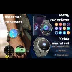 ساعت هوشمند 1.85 اینچی کربی مدل SATURN به همراه بند سیلیکونی